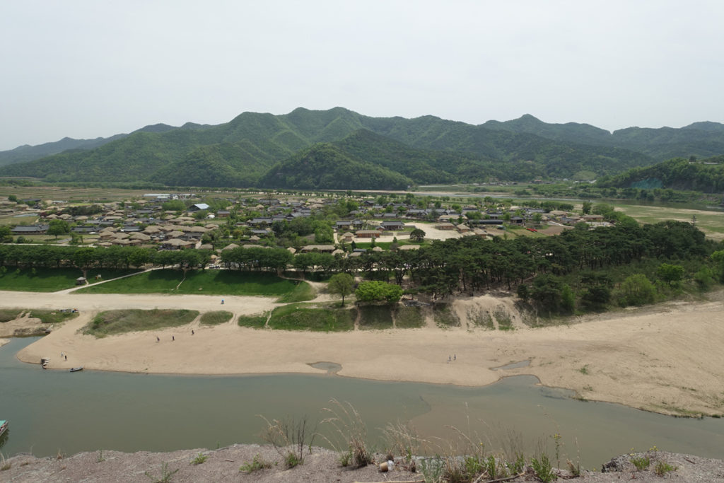 Hahoe Village from Buyongdae Peak