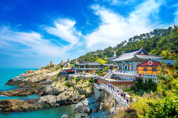 One of the iconic temples in Busan, South Korea